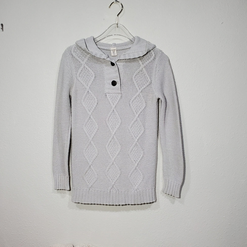 Old Navy Gray Sweater Hoodie Size 8